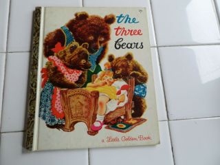 The Three Bears,  A Little Golden Book,  1948 (vintage Children 
