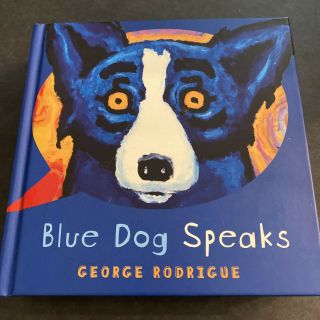 Art History: Blue Dog Speaks / George Rodrigue (signed)