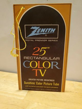Zenith Royal Premier Series 25 " Rectangular Color Tv Buyer 