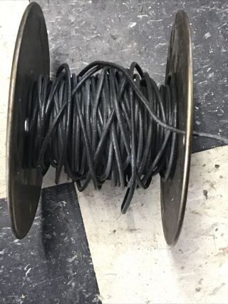 Western Electric 14 Ga Cloth/enamel Solid Black Wire
