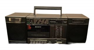 Sony Cfs - 3000 Am/fm Stereo Radio Cassette Recorder Boombox Ghetto Blaster