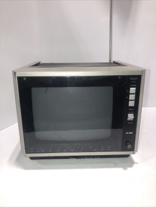Vintage 1986 Rca Crt Tv Xl - 100 Color Portable 9 " Tube No Power Cord