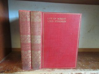 Old The Life Of Robert Louis Stevenson Book Set 1901 Author Biography Writing,