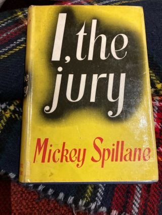 Mickey Spillane ‘i,  The Jury’ Arthur Barker - Seventh Impression 1955 Hb/dj Vgc
