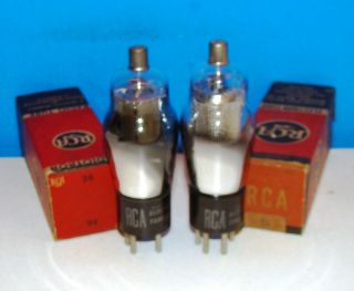 Type 36 Rca Nos Vintage Radio Audio Vacuum Tubes 2 Valves St Shape 236 36