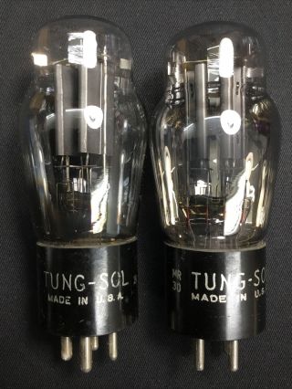 Pair Tung - Sol Type 80 Coke Bottle Radio/amp Rectifier Vacuum Tube G.  8968