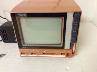 Vintage Ai Rhapsody Mini Portable TV Model TV - 628 Black White 4.  5” 2