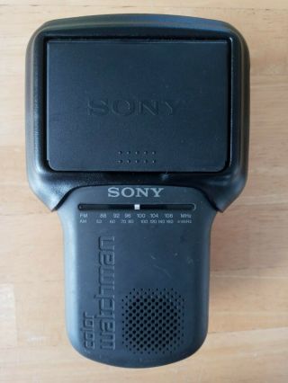 Sony Fdl - 3105 Watchman Lcd Color Tv - Am/fm Radio Portable