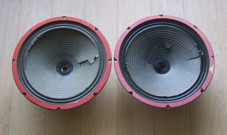 Vintage Alnico University Altec 6201 12 " Woofers Speakers Drivers Needs Recone