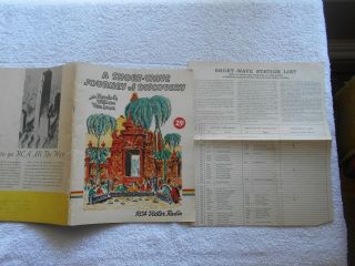 A Short - Wave Journey Of Discovery - & Station List - 1937 Rca Victor Radio