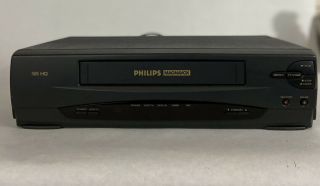 Magnavox Philips Vrz220at21 Vcr Vhs Video Cassette Recorder Player Eb - 1541