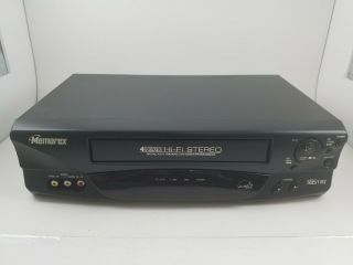 Memorex 4 Head Hi - Fi Stereo Vhs Vcr Player/ Recorder Mvr4049 No Remote