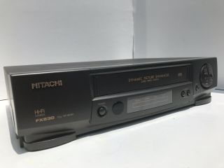 Hitachi Vhs Vcr Player Recorder Vt - Fx530a -.  No Remote.