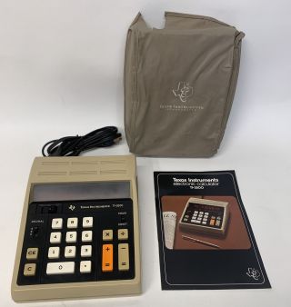 Vintage Texas Instruments Calculator Model Ti - 3500 W/ Power Cord,