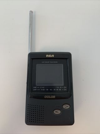 Vintage Rca Handheld 2.  2 " Color Lcd Pocket Tv 16 - 3053 Antenna Portable