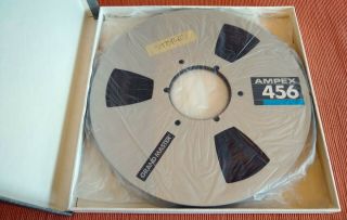 Ampex 456 Grand Master 10 - 1/2 " (10.  5 Inch) X 1/2” Studio Mastering Audio Tape