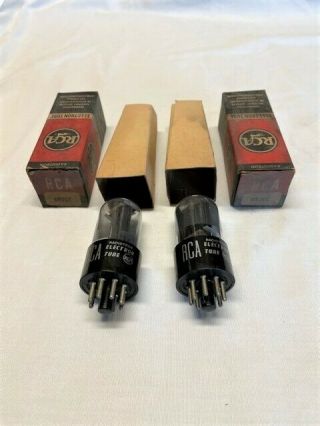 Rca 6n7gt Triode Audio Tubes,  Matched Pair,  Nos,  Nib Strong Guaranteed