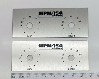 Pioneer Hpm - 150 L - Pad Plate Label Badge - Custom Made Aluminum Pair