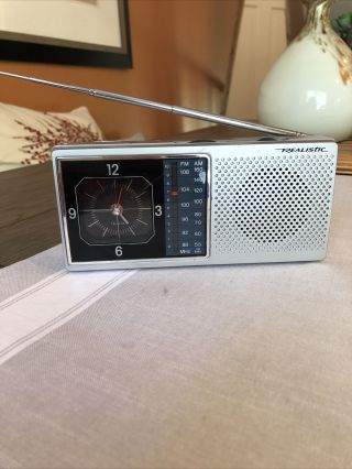 Vintage Radioshack Realistic Am/fm Radio Model Number 12 –1549