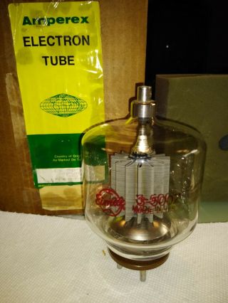 1x One Eimac 3 - 500z Vacuum Tube - For Display Only Steampunk Project
