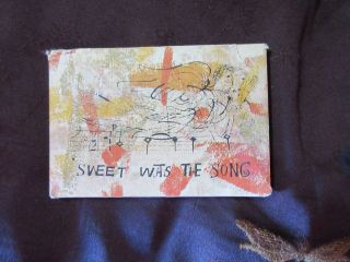 Sweet Was The Song 1956 Ben Shahn Odyssey Press " B " Dust Jacket