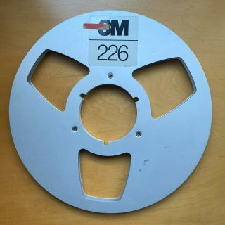 3m 226 Empty Metal Take - Up Reel 10 " 1/4 " Nab For Professional Tape Recorder