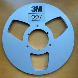 3m 227 Empty Metal Take - Up Reel 10 " 1/4 " Nab For Professional Tape Recorder