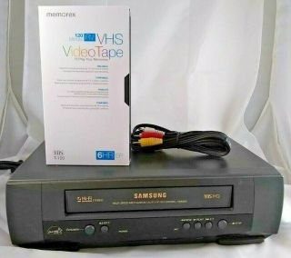 Samsung Vr8409 Hi - Fi 4 - Head Stereo Vhs Vcr Video Cassette Recorder No Remote