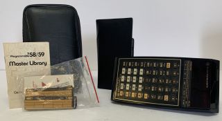 Texas Instruments Ti - 58/59 Programmable Calculator Master Library W/ Accessorie