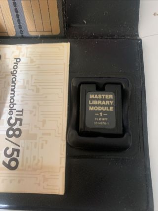 Texas Instruments TI 58 / 59 Master Library & Module 1 3