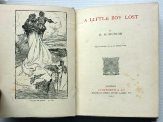 A LITTLE BOY LOST BY W,  H,  HUDSON,  1905 FIRST EDITION 2