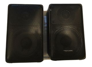 2 Rare Vintage Realistic Radio Shack Minimus 7 Speakers 40 - 2030c Black
