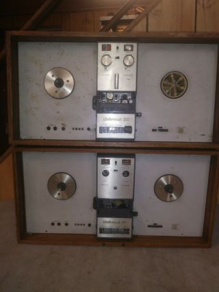 2 Vintage Wollensak 3m 7 " Reel - To - Reel Tape Recorder Model 5280 Parts