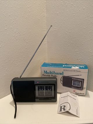 Am/fm Radioshack Multiband Portable Radio,  Tv Audio & Weather It Great