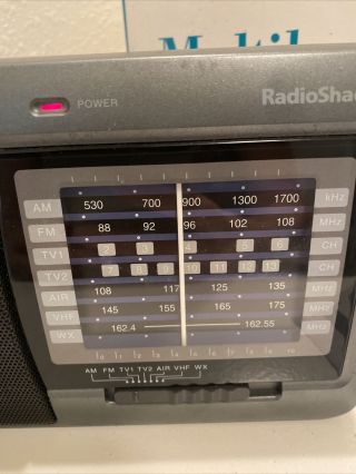 AM/FM RadioShack Multiband Portable Radio,  TV Audio & Weather IT GREAT 2