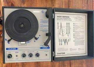 Califone Turntable 1400 Series Portable Phonograph 1455k