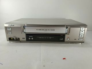 Sanyo VWM - 710 VCR 4 Head Hi - Fi Stereo VHS Player Video Recorder NO REMOTE 2