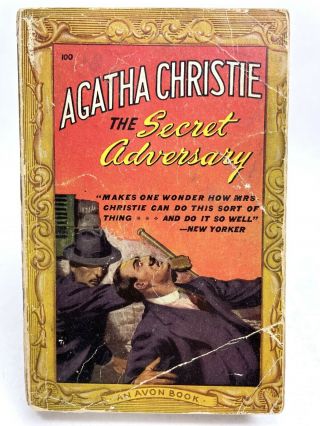 The Secret Adversary Agatha Christie Avon 100 Mystery 1st Printing Thriller