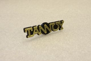 4 X For Replacement Tannoy Plastic Golden Logo Emblem Badge