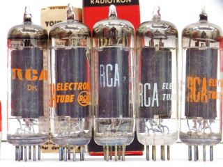 5 N.  O.  S Vintage RCA 6AQ5/A Vacuum Tubes. . . .  1 Money 3