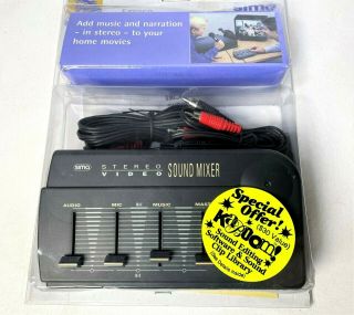 Vintage 1996 Sima Stereo Video Sound Mixer Ssm - 3 (no Microphone)