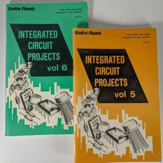 Integrated Circuit Project Books Vol 5 & 6 Radio Shack C 1976 - 1977 Forest Mims