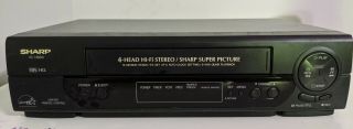 Sharp 4 Head Hi - Fi Stereo Vhs Vcr And,  Model Vc - H800u,  No Remote