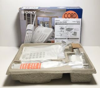 Vintage Sony Spp - 205 Cordless Telephone,  W/two - Way Page / Intercom Open Box