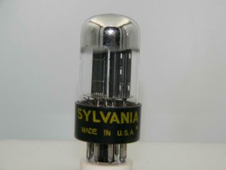 Sylvania 6sn7gtb Test Nos 2700/2600gm Black Plates Chrome Top Serious Tubes A185