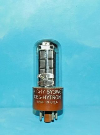 Cbs Hytron Jan - Chy 5y3wgta 6087 Rectifier Tube Tests Good