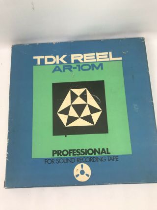 Tdk Ar - 10m 10.  5 " Reel To Reel Tape 1/4 " & Empty 10.  5 " Take Up Reel