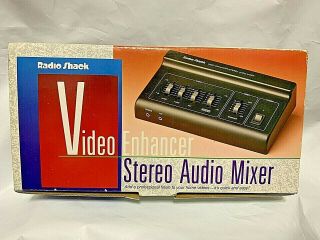 Vintage Radio Shack Video Enhancer Stereo Audio Mixer 15 - 1961