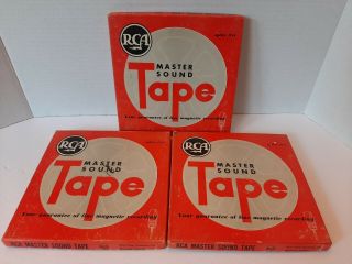 Vintage Rca Master Sound Tape Reels Type 7 - 1200 Splice