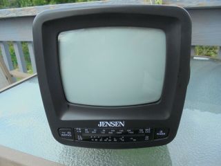 Vintage Jensen 5 Inch Portable B/w Tv With Am/fm Radio.  J53 Bwr